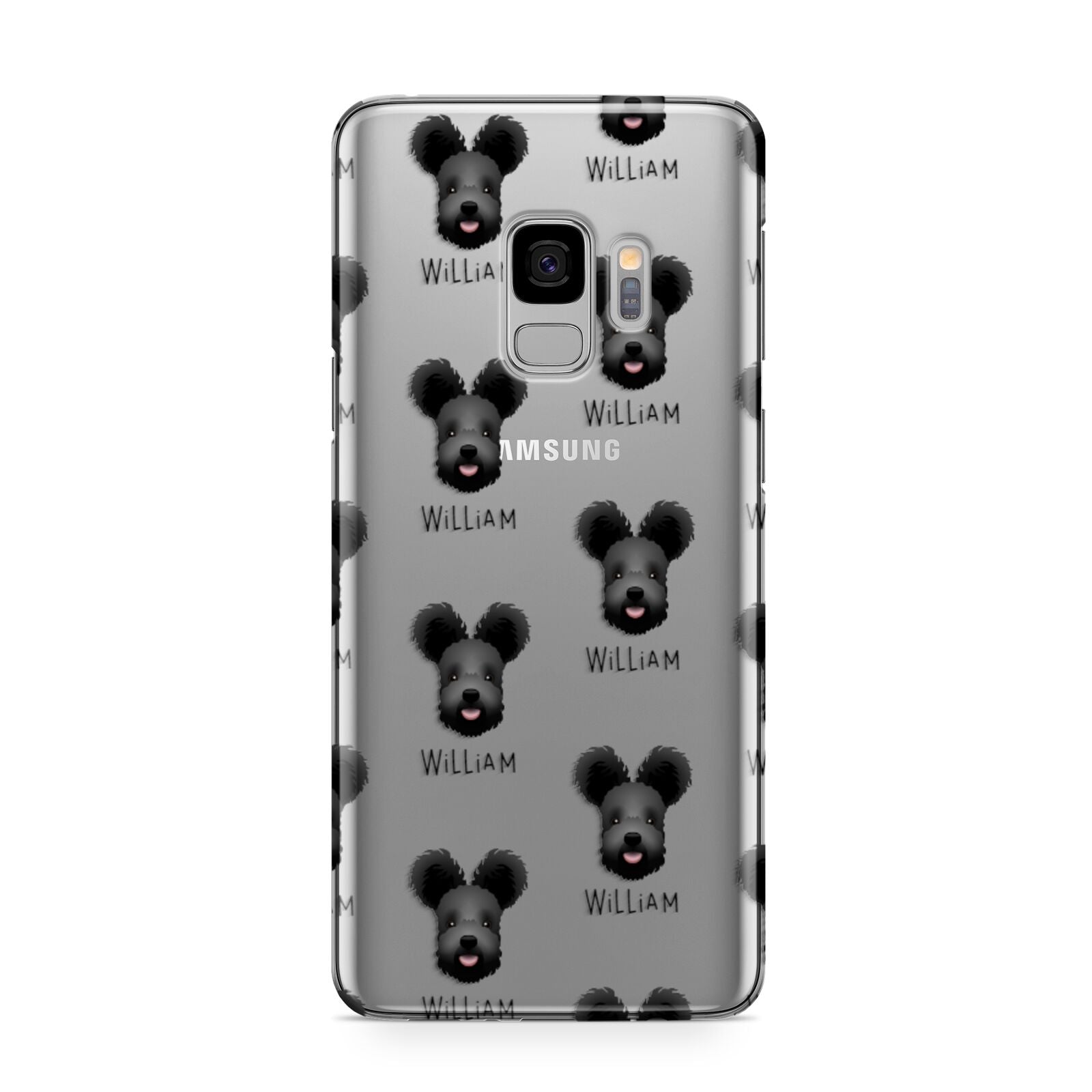 Hungarian Pumi Icon with Name Samsung Galaxy S9 Case