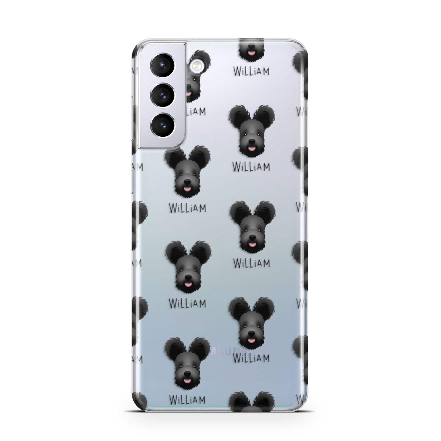 Hungarian Pumi Icon with Name Samsung S21 Plus Phone Case