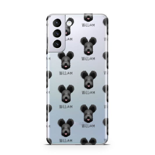 Hungarian Pumi Icon with Name Samsung S21 Plus Phone Case