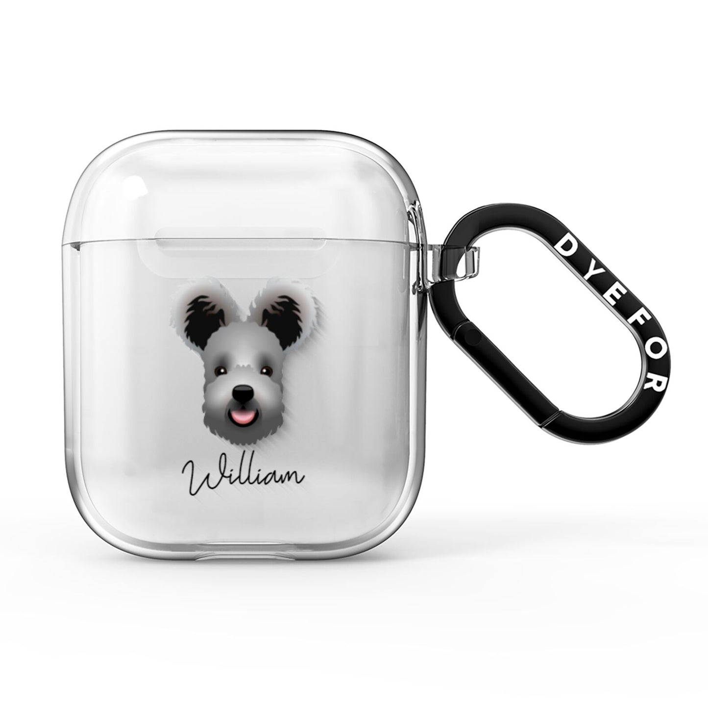 Hungarian Pumi Personalised AirPods Clear Case