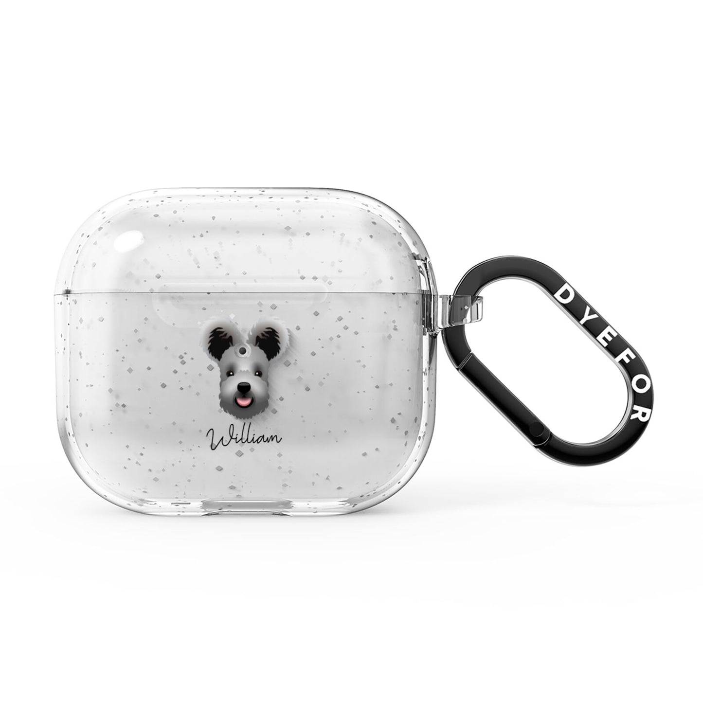 Hungarian Pumi Personalised AirPods Glitter Case 3rd Gen