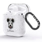 Hungarian Pumi Personalised AirPods Glitter Case Side Image