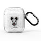 Hungarian Pumi Personalised AirPods Glitter Case