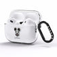 Hungarian Pumi Personalised AirPods Pro Clear Case Side Image