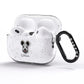Hungarian Pumi Personalised AirPods Pro Glitter Case Side Image