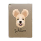 Hungarian Pumi Personalised Apple iPad Gold Case
