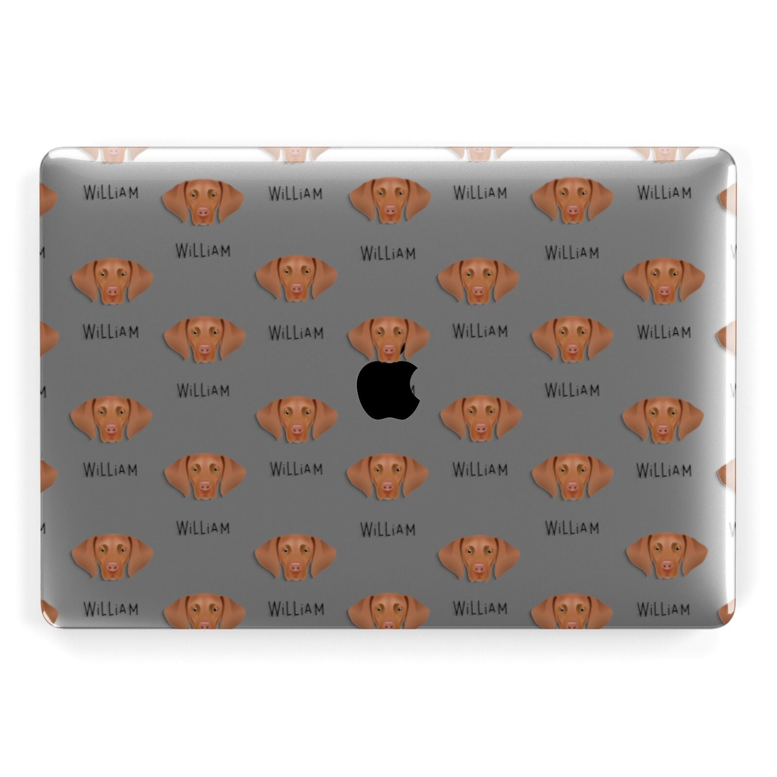 Hungarian Vizsla Icon with Name Apple MacBook Case