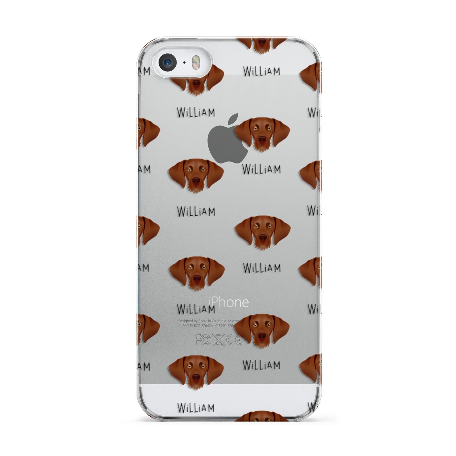 Hungarian Vizsla Icon with Name Apple iPhone 5 Case
