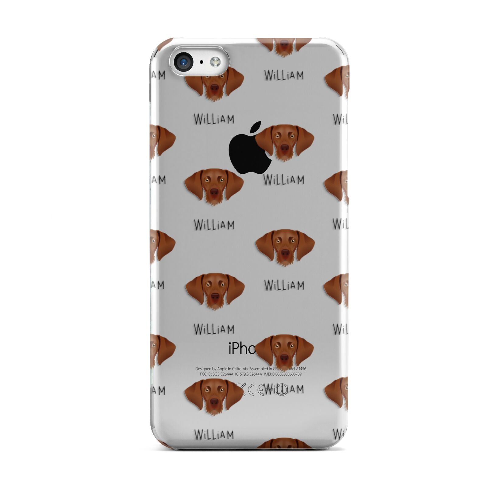 Hungarian Vizsla Icon with Name Apple iPhone 5c Case