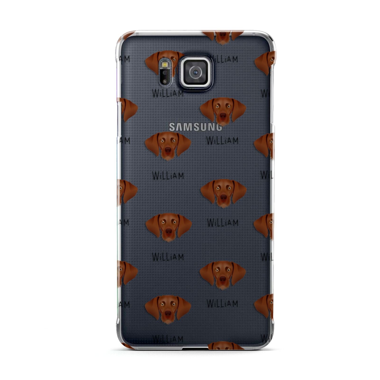 Hungarian Vizsla Icon with Name Samsung Galaxy Alpha Case