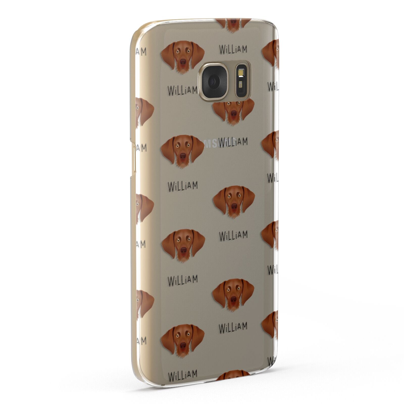 Hungarian Vizsla Icon with Name Samsung Galaxy Case Fourty Five Degrees
