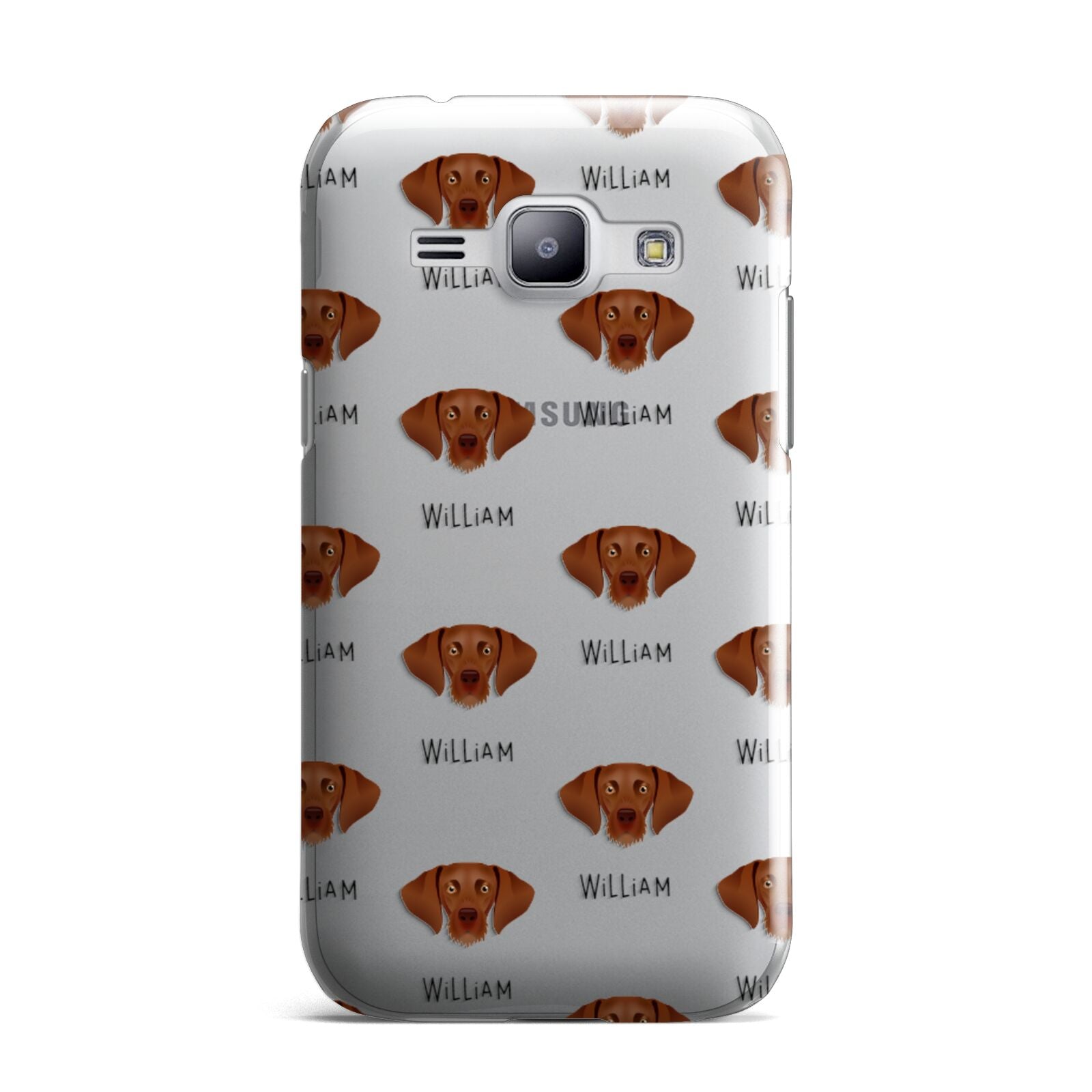 Hungarian Vizsla Icon with Name Samsung Galaxy J1 2015 Case