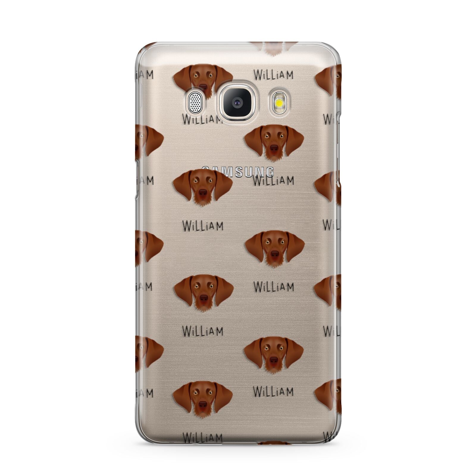 Hungarian Vizsla Icon with Name Samsung Galaxy J5 2016 Case