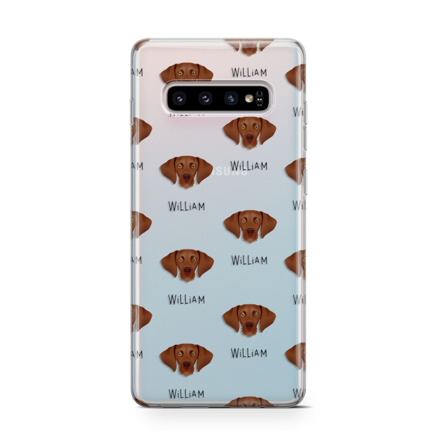 Hungarian Vizsla Icon with Name Samsung Galaxy S10 Case
