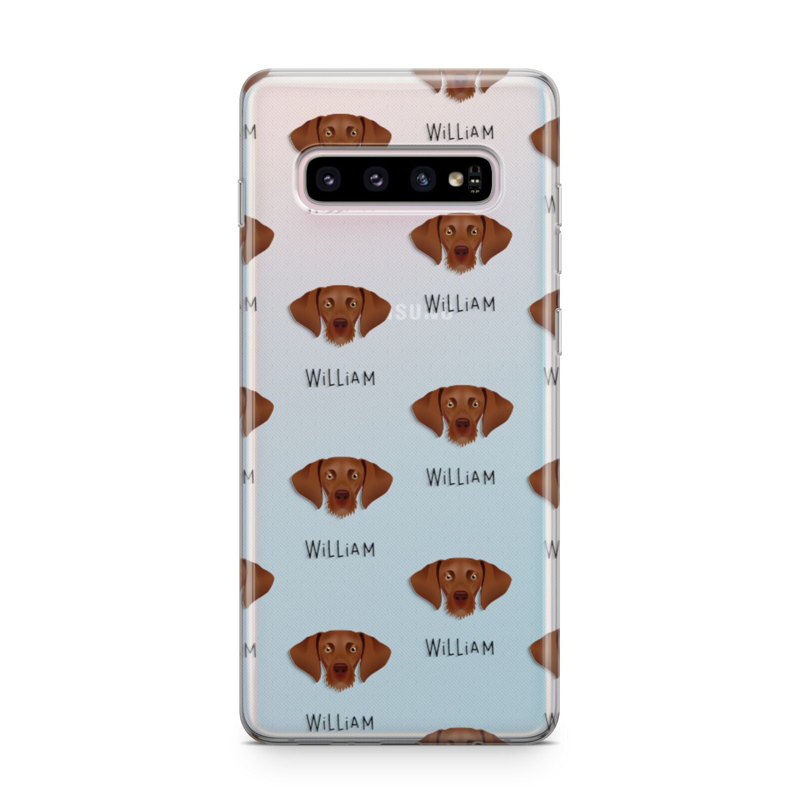 Hungarian Vizsla Icon with Name Samsung Galaxy S10 Plus Case