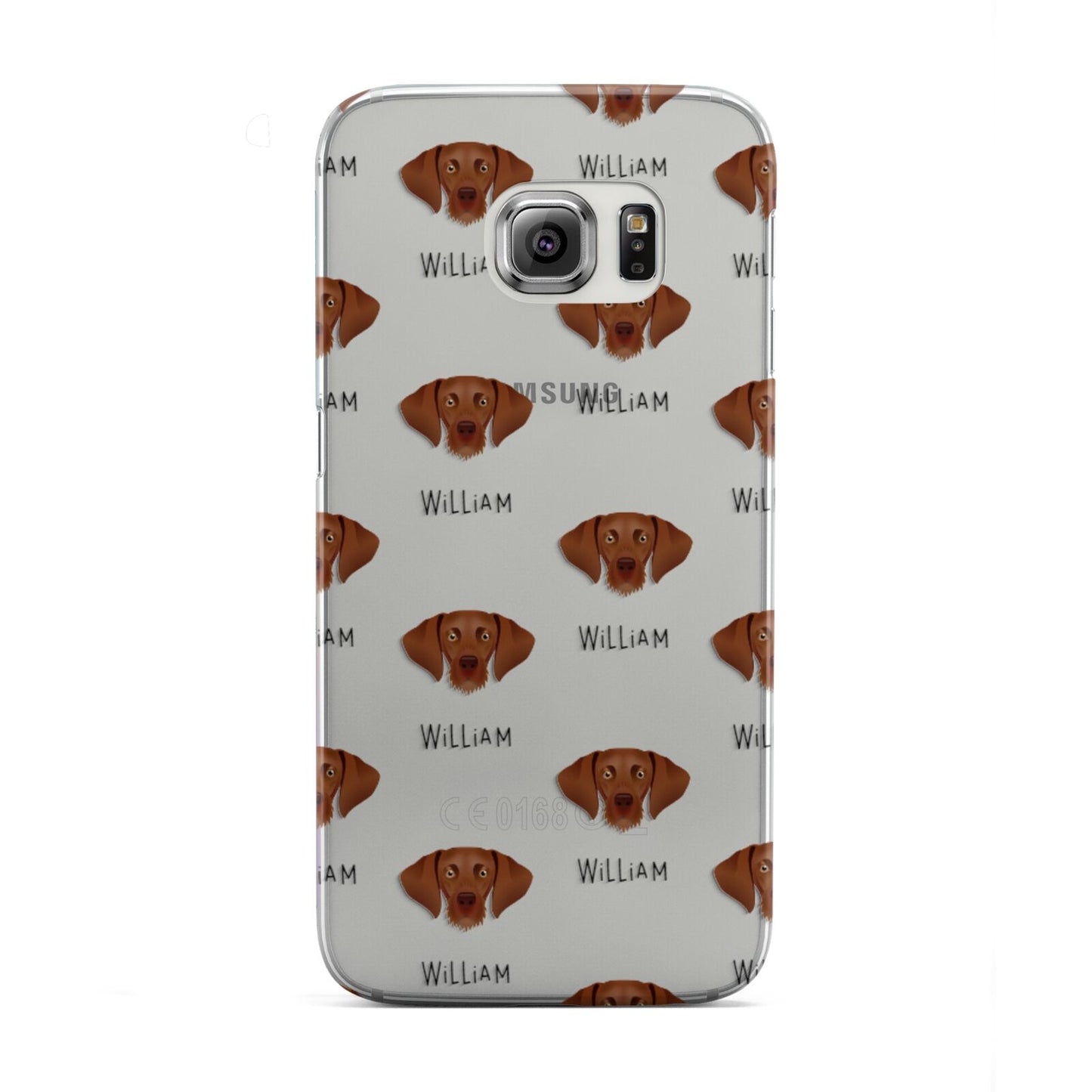 Hungarian Vizsla Icon with Name Samsung Galaxy S6 Edge Case