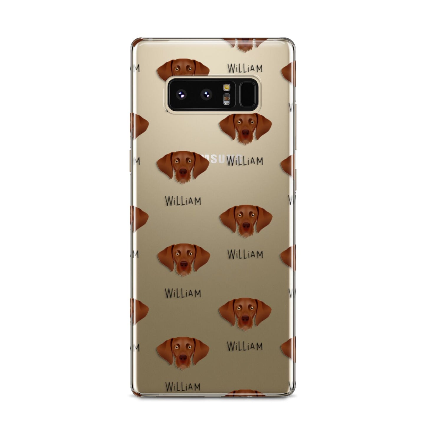 Hungarian Vizsla Icon with Name Samsung Galaxy S8 Case