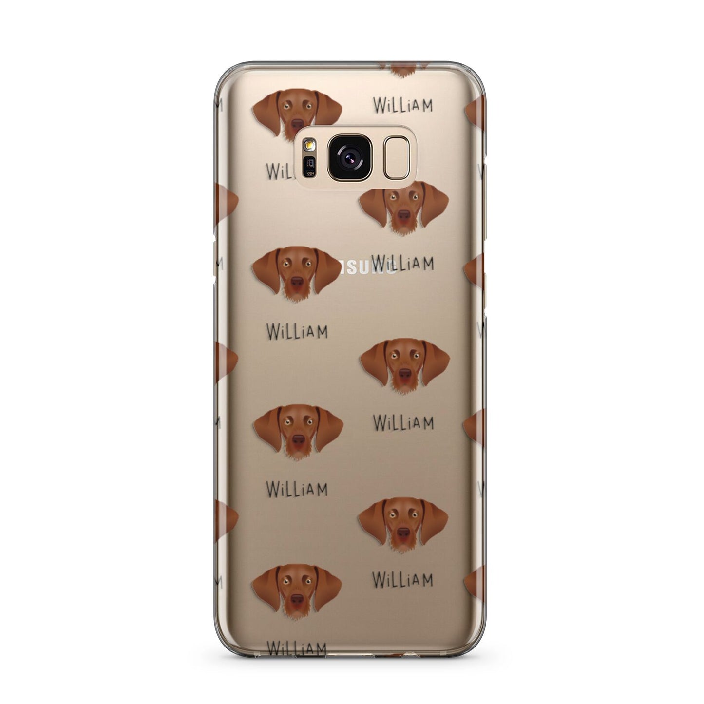 Hungarian Vizsla Icon with Name Samsung Galaxy S8 Plus Case