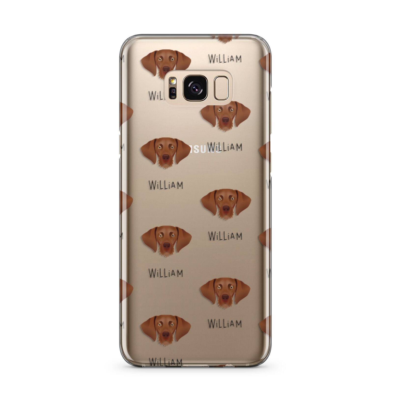 Hungarian Vizsla Icon with Name Samsung Galaxy S8 Plus Case