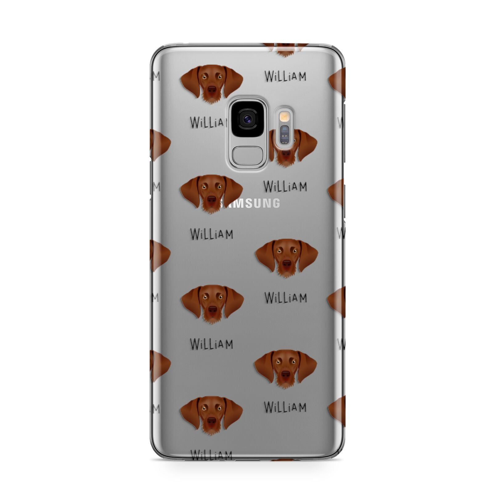 Hungarian Vizsla Icon with Name Samsung Galaxy S9 Case