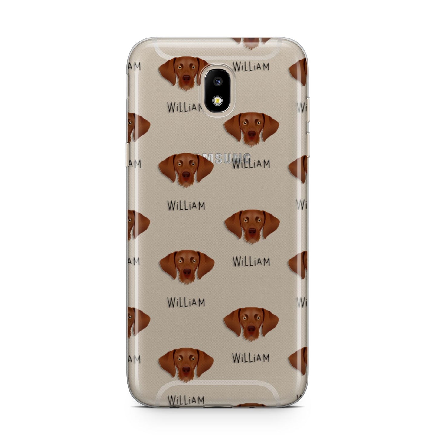 Hungarian Vizsla Icon with Name Samsung J5 2017 Case