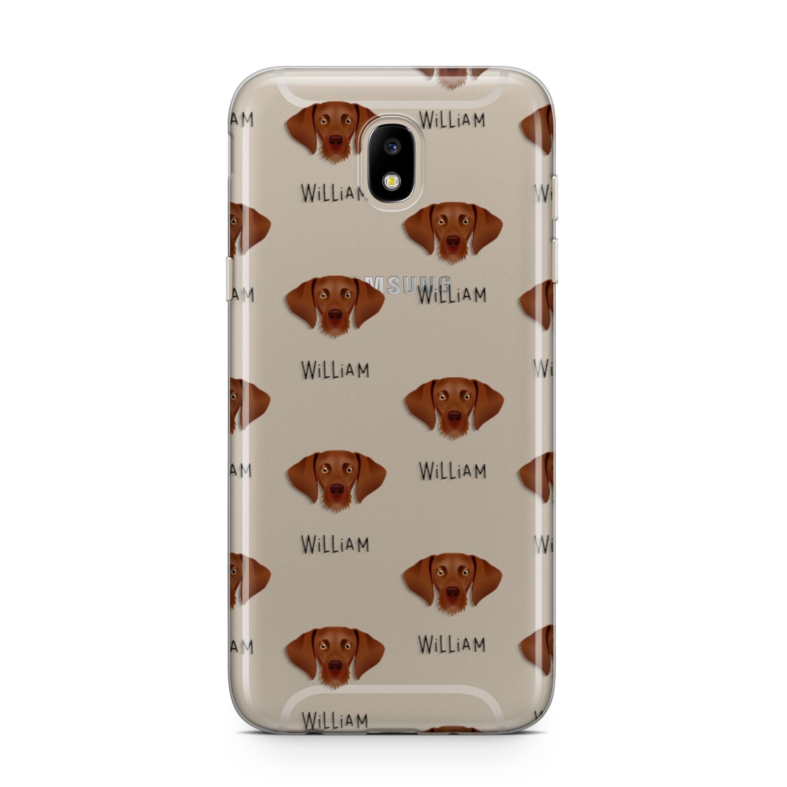 Hungarian Vizsla Icon with Name Samsung J5 2017 Case