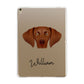 Hungarian Vizsla Personalised Apple iPad Gold Case