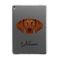 Hungarian Vizsla Personalised Apple iPad Grey Case