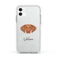 Hungarian Vizsla Personalised Apple iPhone 11 in White with White Impact Case