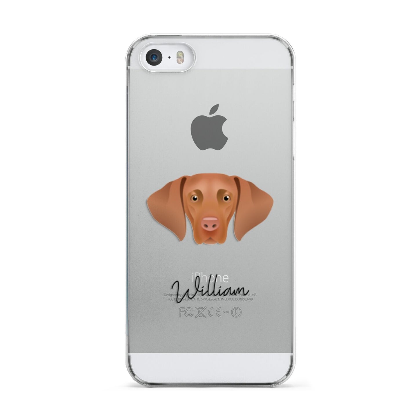 Hungarian Vizsla Personalised Apple iPhone 5 Case