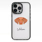 Hungarian Vizsla Personalised iPhone 13 Pro Black Impact Case on Silver phone