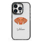 Hungarian Vizsla Personalised iPhone 14 Pro Black Impact Case on Silver phone