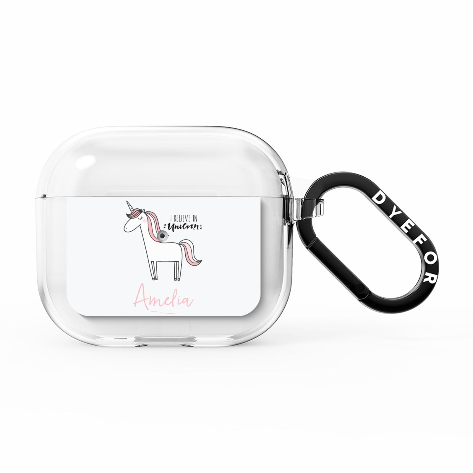 I Believe in Unicorn AirPods Clear Case 3rd Gen