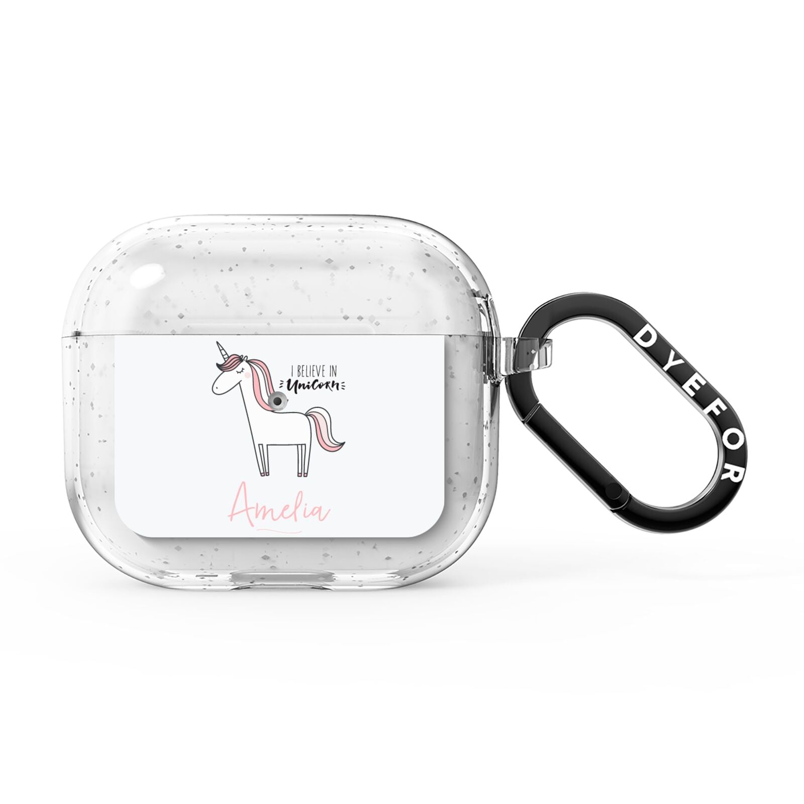 I Believe in Unicorn AirPods Glitter Case 3rd Gen