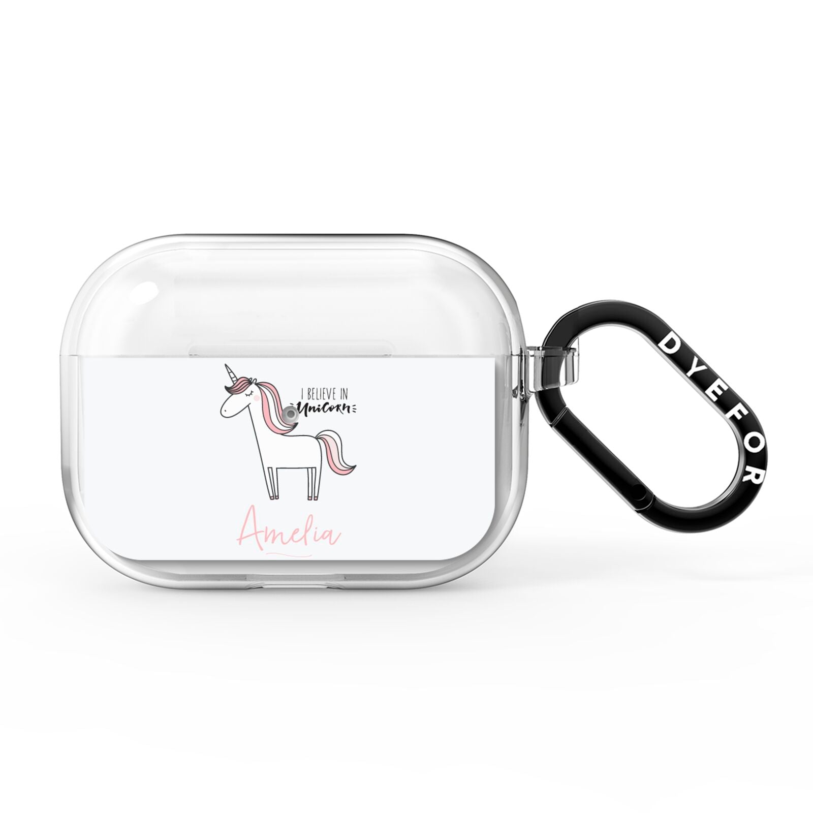 I Believe in Unicorn AirPods Pro Clear Case