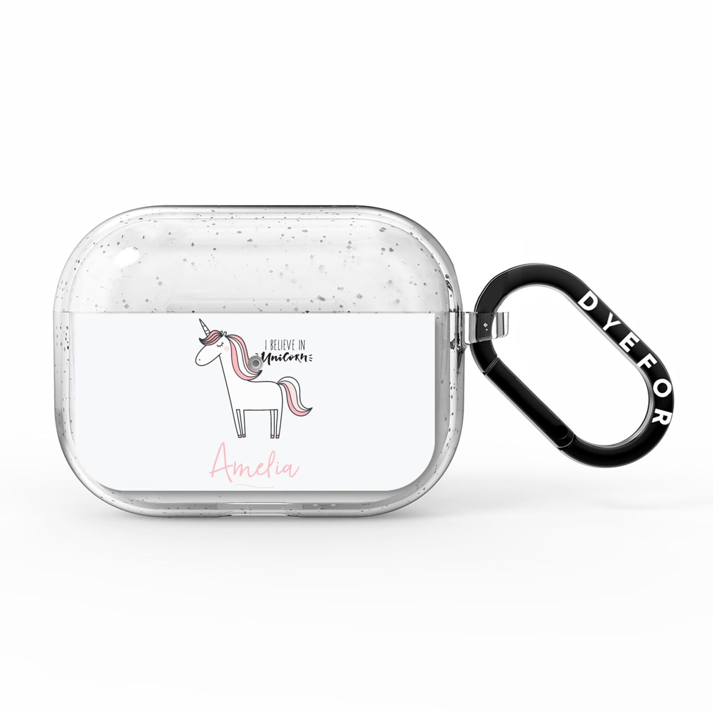 I Believe in Unicorn AirPods Pro Glitter Case