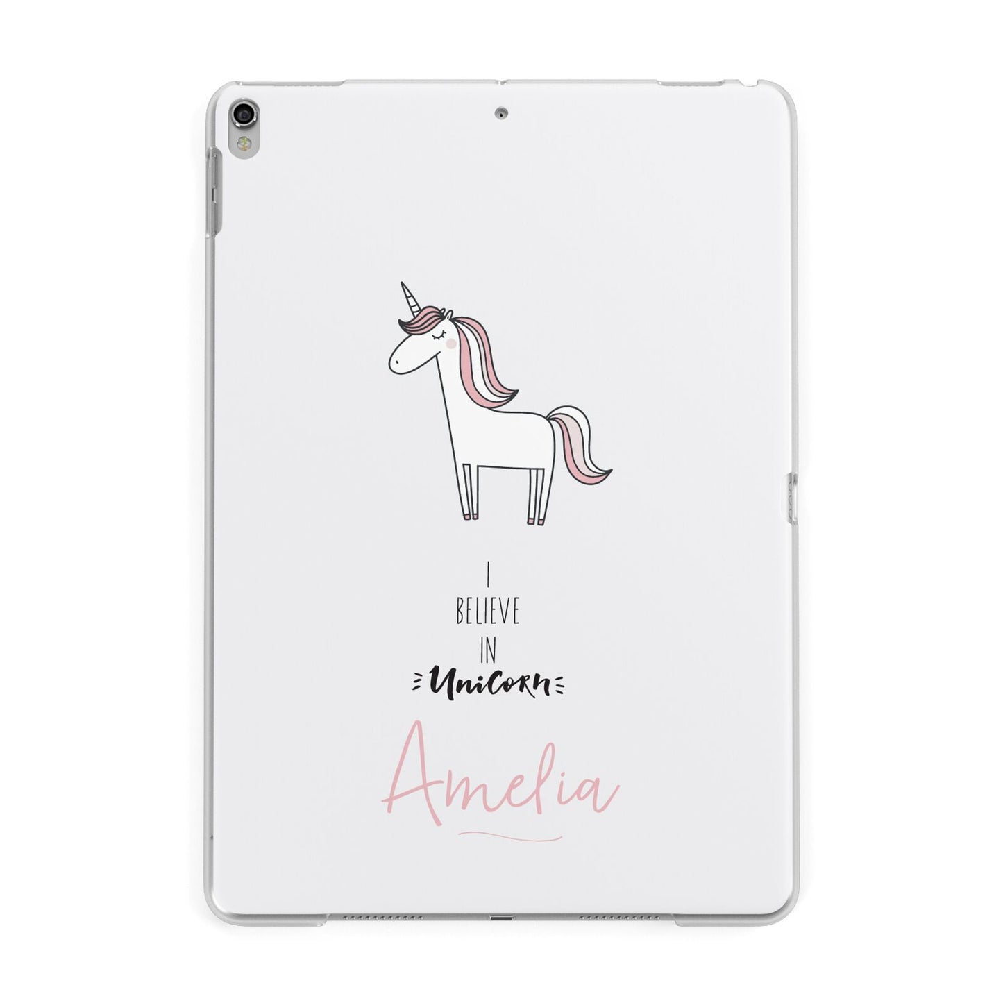 I Believe in Unicorn Apple iPad Silver Case