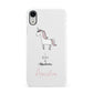 I Believe in Unicorn Apple iPhone XR White 3D Snap Case
