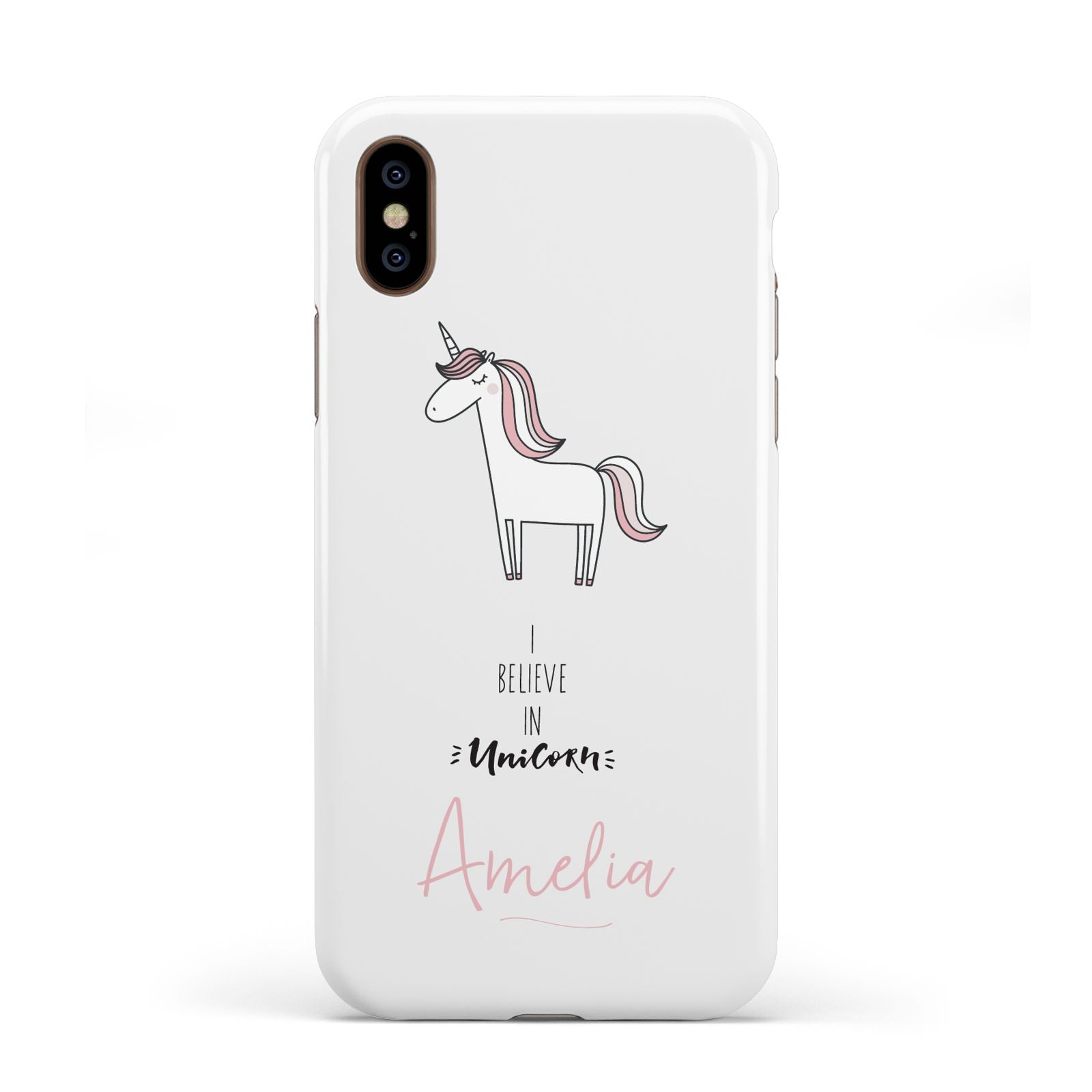 I Believe in Unicorn Apple iPhone XS 3D Tough