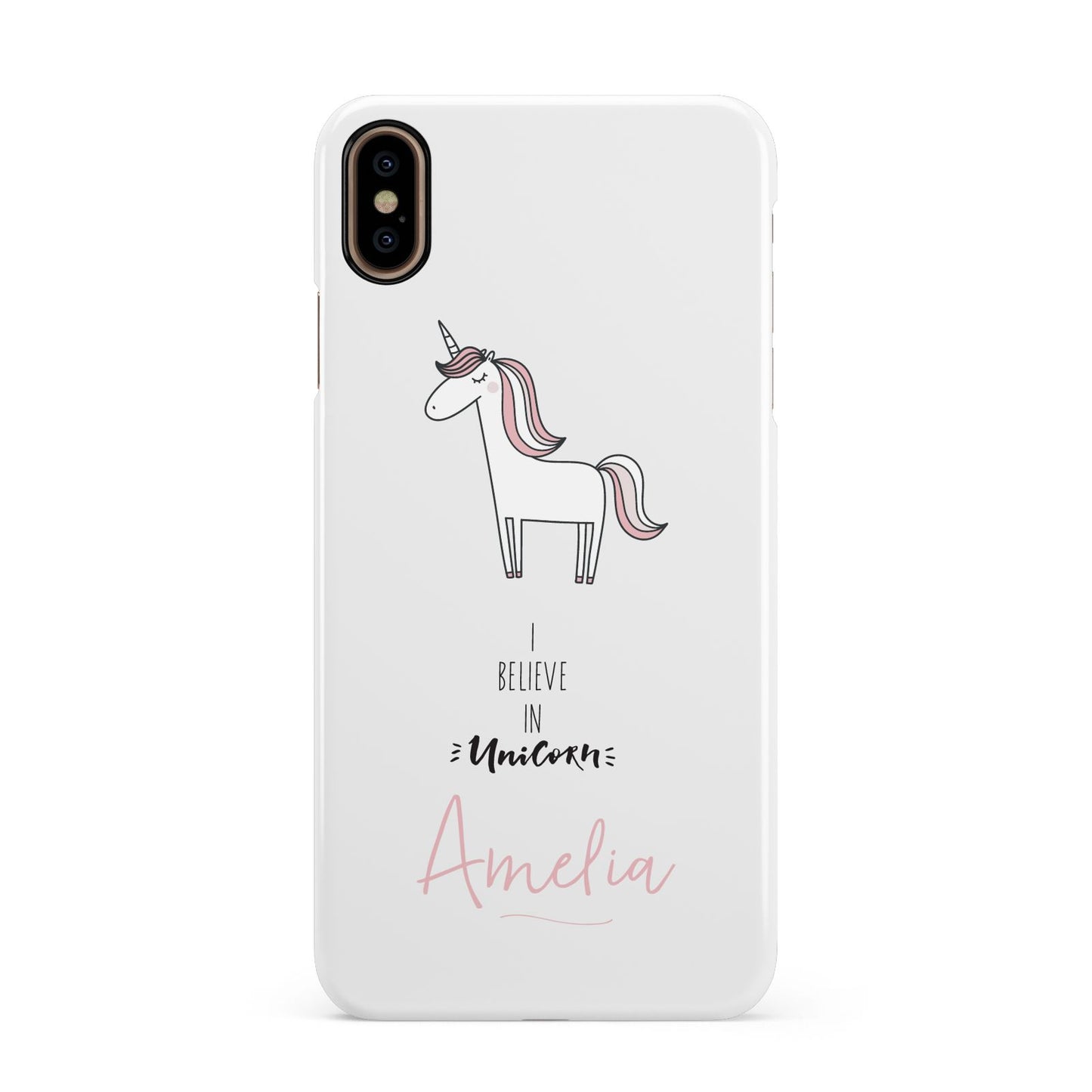 I Believe in Unicorn Apple iPhone Xs Max 3D Snap Case