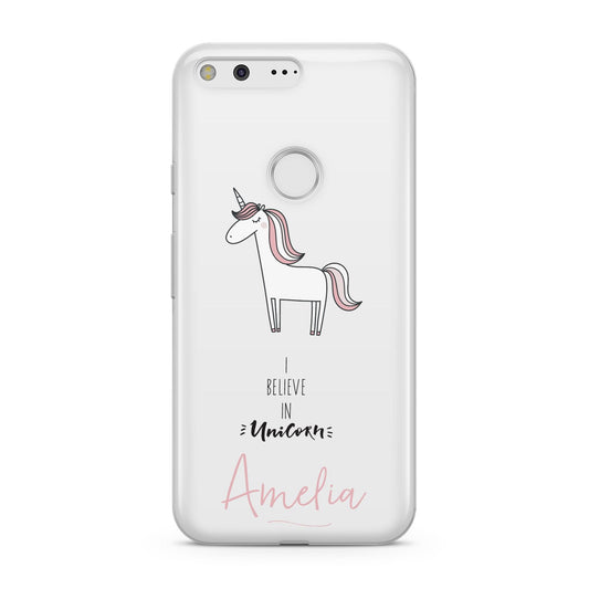 I Believe in Unicorn Google Pixel Case