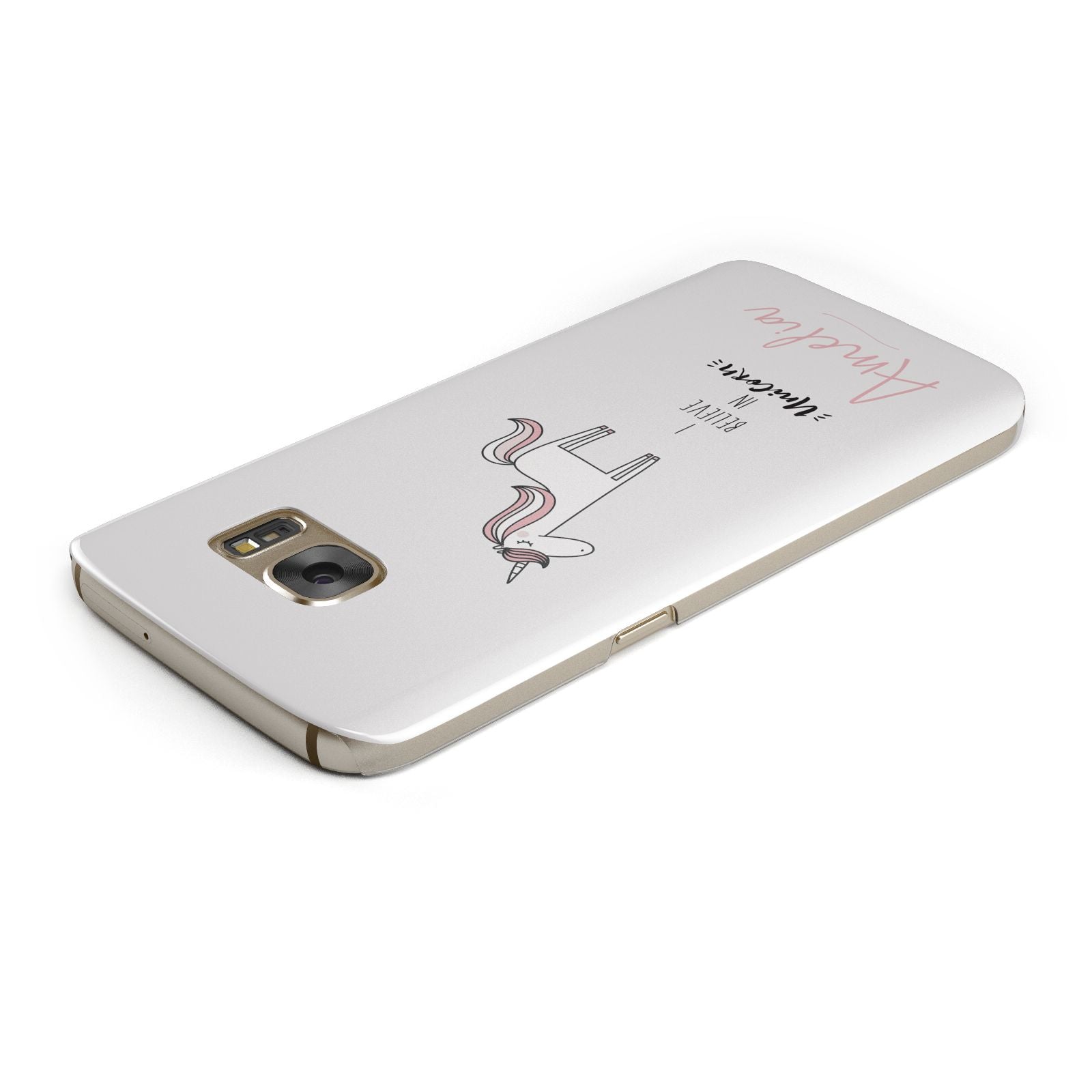 I Believe in Unicorn Samsung Galaxy Case Top Cutout