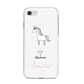 I Believe in Unicorn iPhone 8 Bumper Case on Silver iPhone