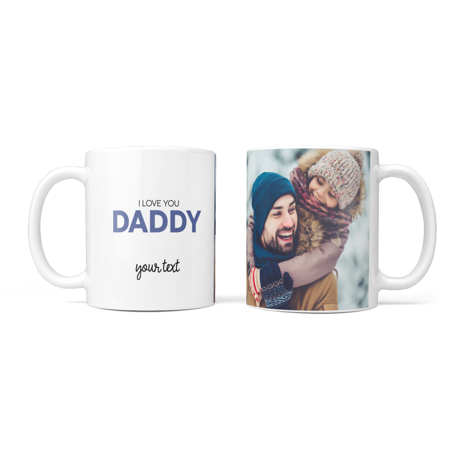 I Love You Daddy Personalised Photo Upload and Name 10oz Mug Alternative Image 3