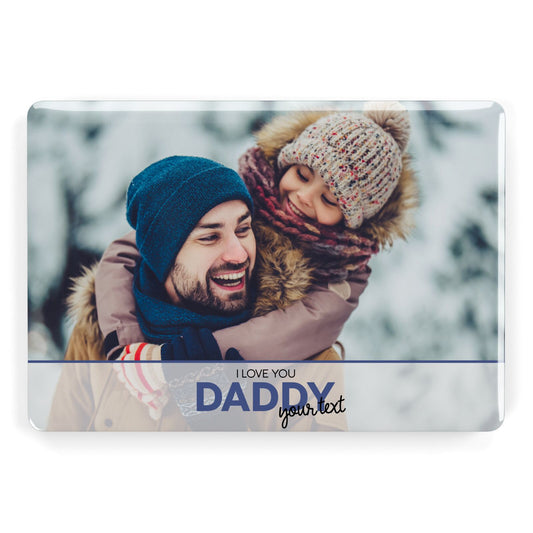 I Love You Daddy Personalised Photo Upload and Name Apple MacBook Case