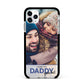 I Love You Daddy Personalised Photo Upload and Name Apple iPhone 11 Pro Max in Silver with Black Impact Case