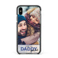 I Love You Daddy Personalised Photo Upload and Name Apple iPhone Xs Max Impact Case Black Edge on Black Phone
