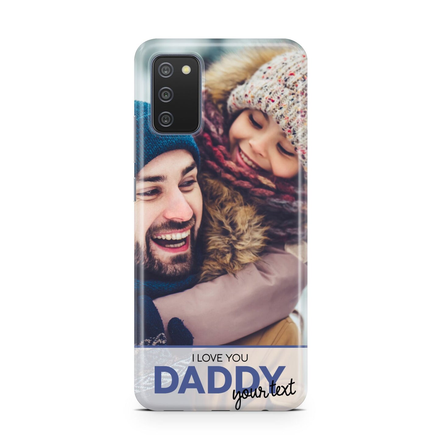 I Love You Daddy Personalised Photo Upload and Name Samsung A02s Case