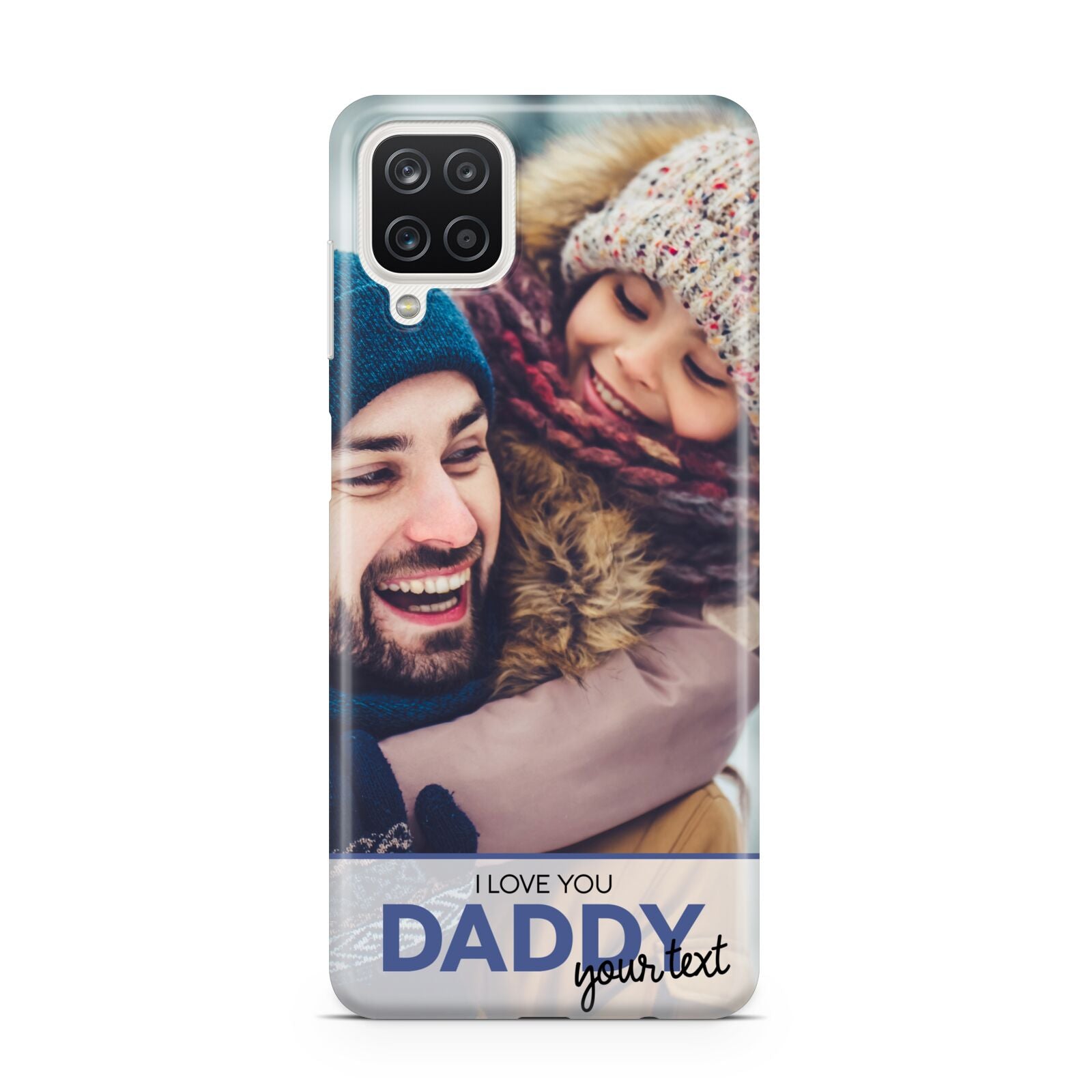 I Love You Daddy Personalised Photo Upload and Name Samsung A12 Case