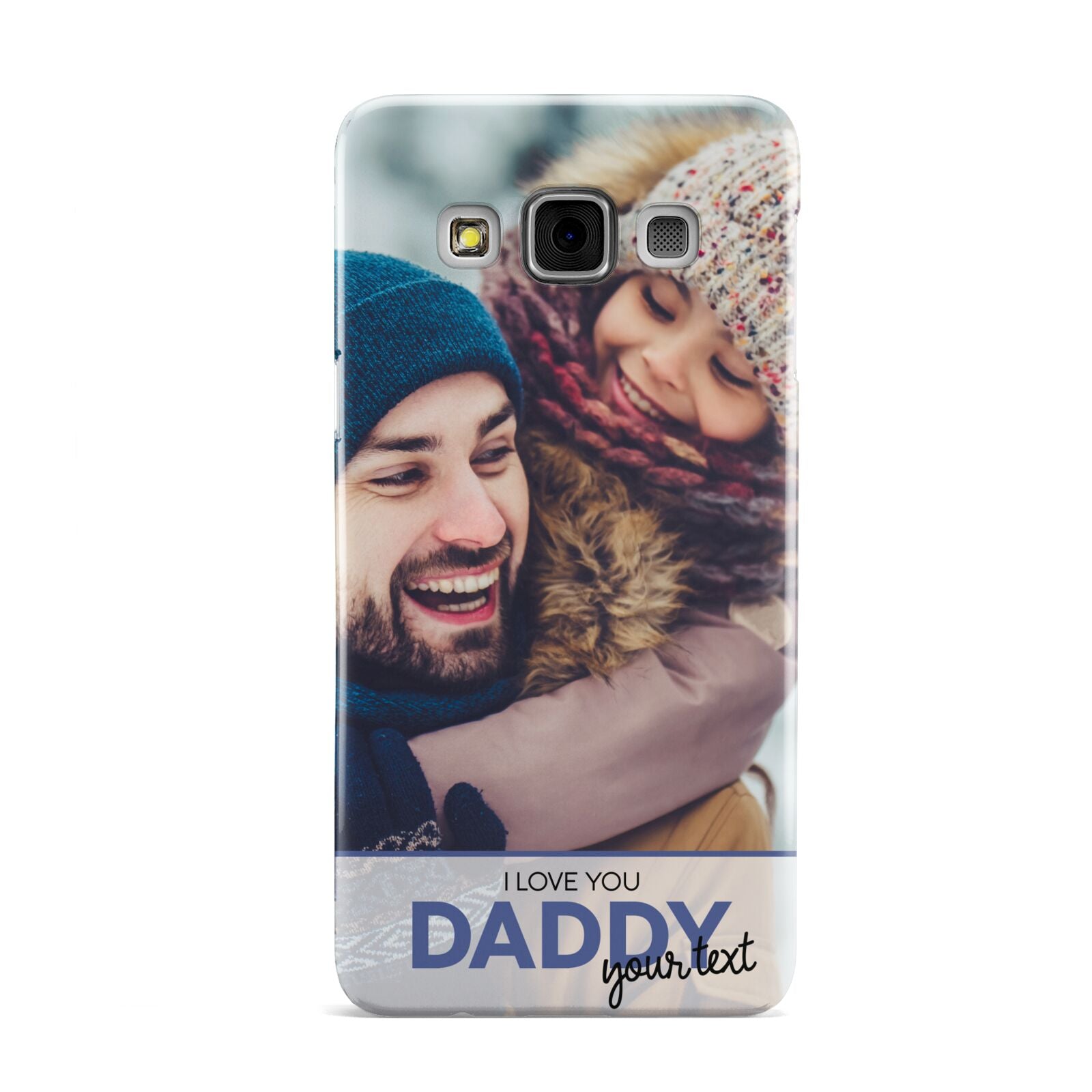 I Love You Daddy Personalised Photo Upload and Name Samsung Galaxy A3 Case